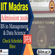 IIT Madras Launches BS in Management & Data Science for Academic Year 2026; Applications Open till May 30 @iitm.ac.in